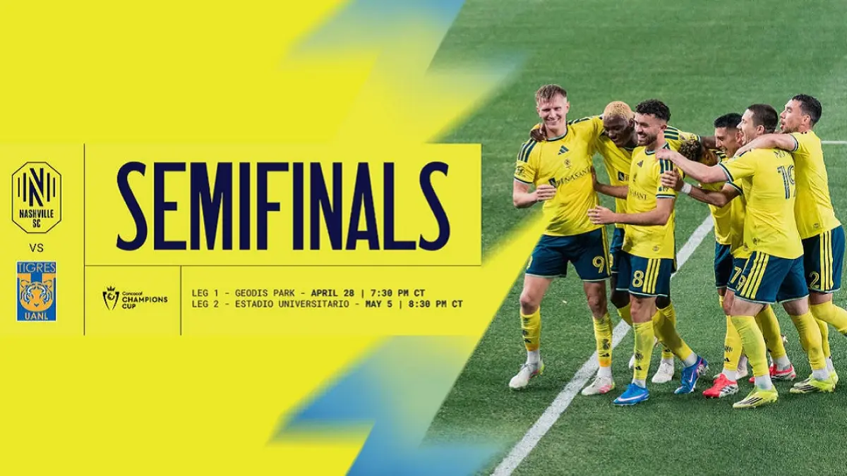 Nashville SC bersiap menjamu Tigres UANL di Stadion Geodis Park pada leg pertama babak semifinal Piala Champions CONCACAF 2026, Rabu (29/4/2026) pagi WIB. (Sumber: nashvillesc.com)