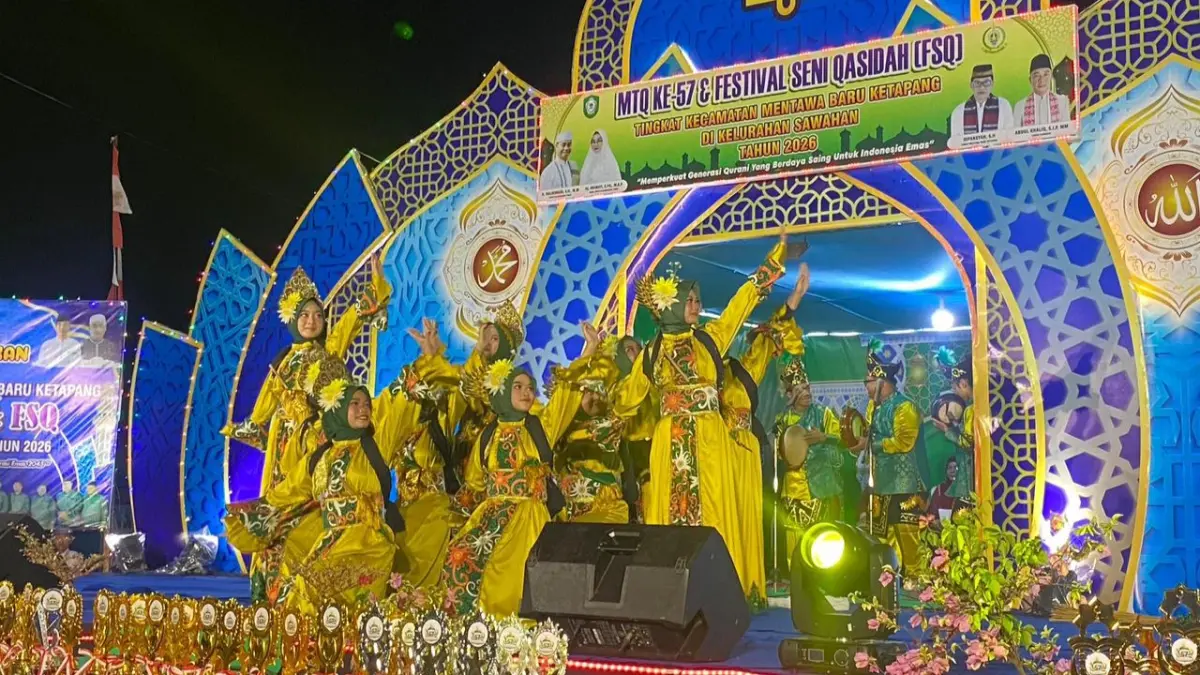 Penutupan MTQ tingkat Kecamatan Mentawa Baru Ketapang. Miftah/kaltengpos.jawapos.com