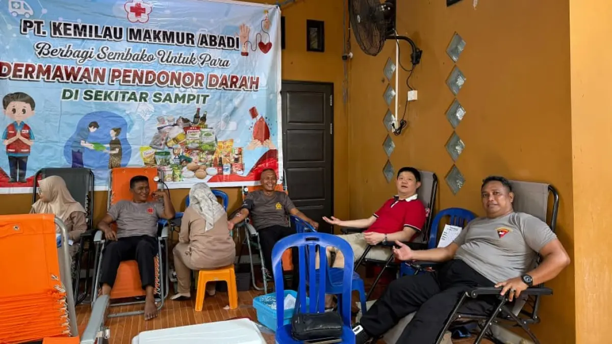 PT Kemilau Makmur Abadi gelar donor darah.Dok pribadi