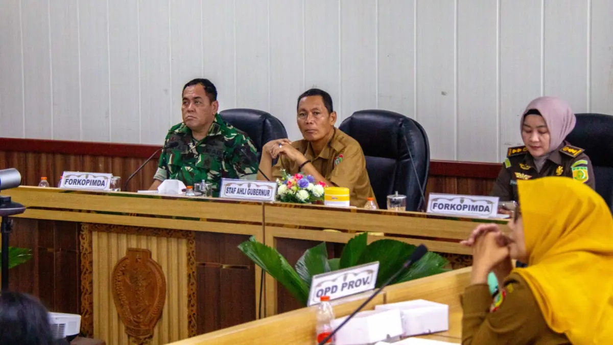Rapat Koordinasi Pengendalian Inflasi Tahun 2026. Arief Prathama/ Kalteng Pos