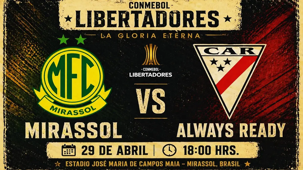 Mirassol bersiap menjajal kekuatan Always Ready di Estadio Jose Maria de Campos Maia dalam laga lanjutan penyisihan Grup G Copa Libertadores 2026, Kamis (30/4/2026) pagi WIB. (Sumber: erbol.com.bo)