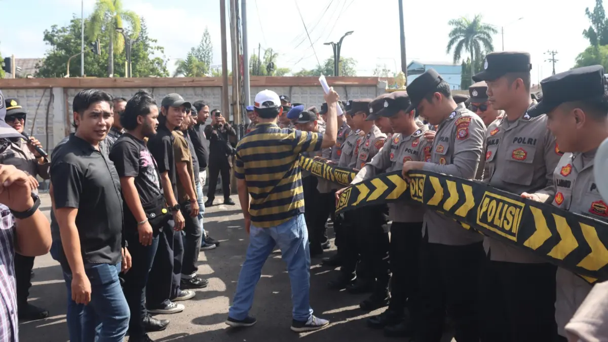 Polisi Polres Kotim siaga jelang Hari Buruh 2026. Miftah/kaltengpos.jawapos.com
