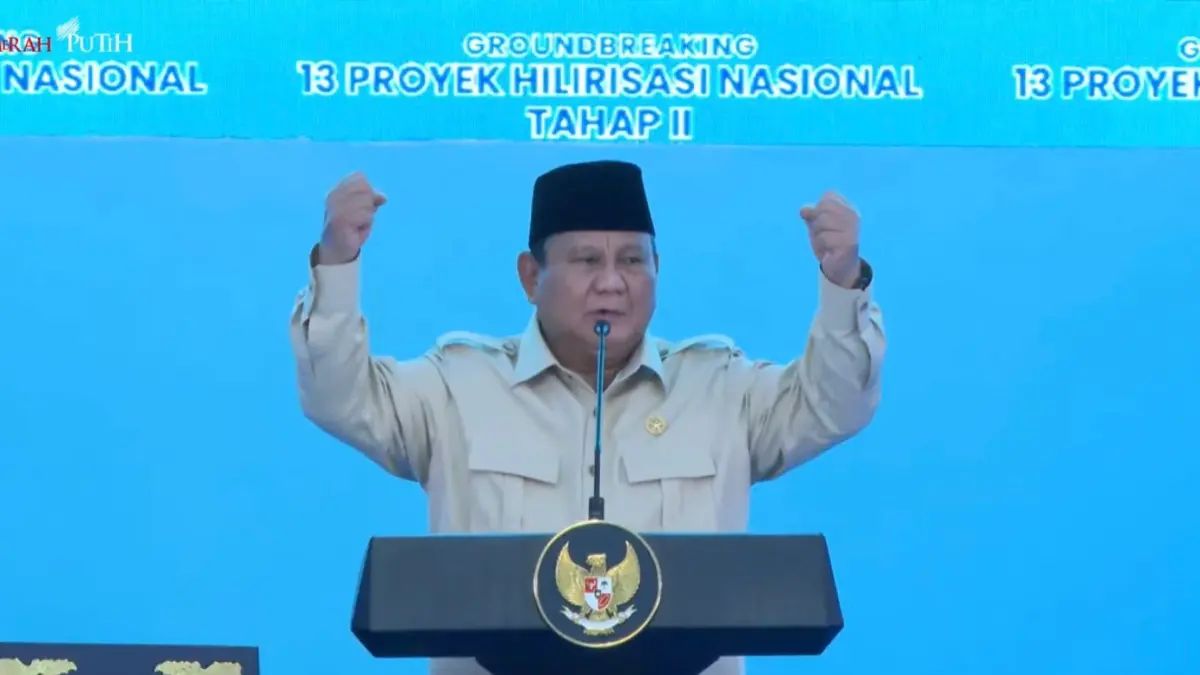 Presiden Prabowo Subianto kembali merespons isi Indonesia gelap