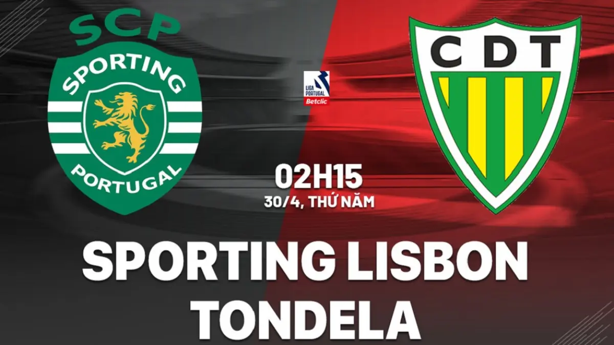 Sporting CP dijadwalkan menjamu Tondela di Estadio Jose Alvalade dalam laga tunda pekan ke-26 Primeira Liga 2025-2026, Kamis (30/4/2026) dini hari WIB. (Sumber: bongda24h.vn)