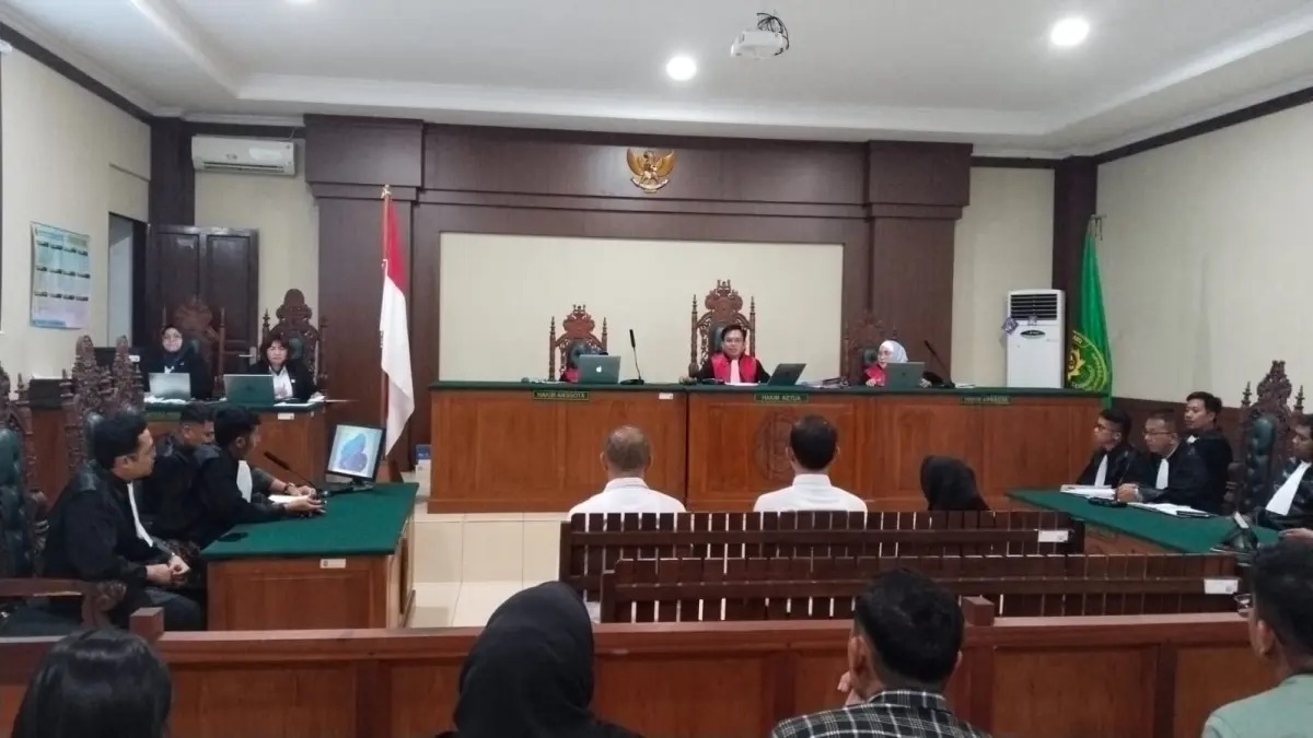Tiga terdakwa jalani sidang korupsi KONI Barsel.Agus Jaya/Kalteng Pos
