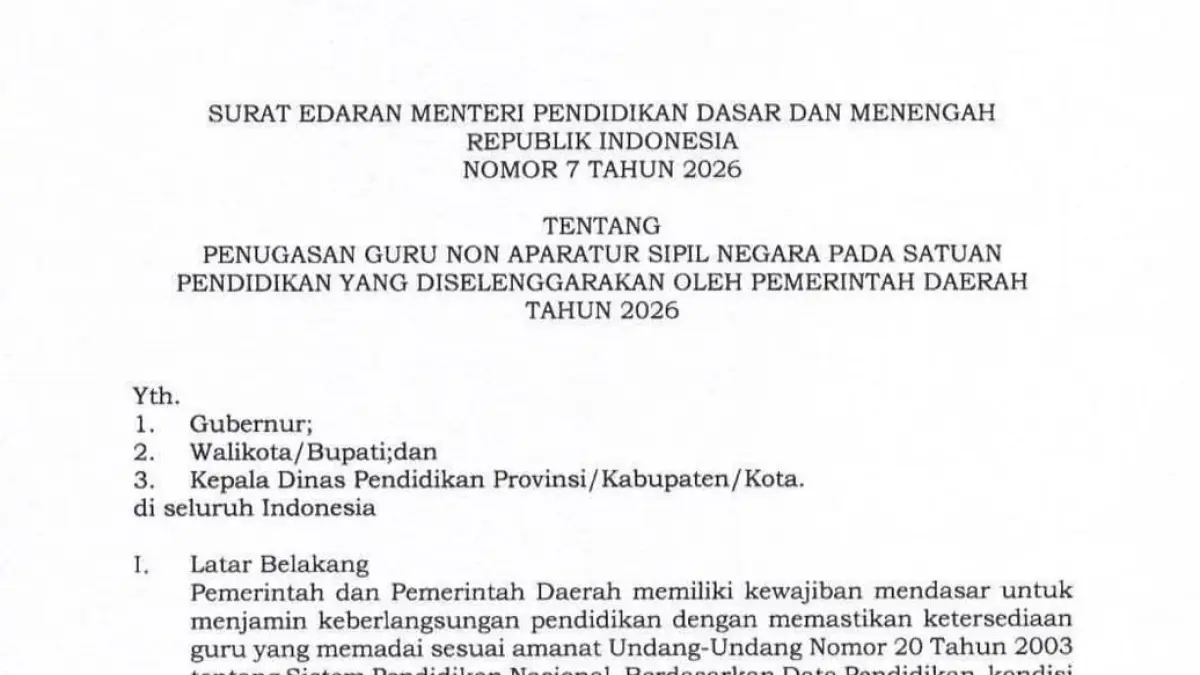 Mendikdasmen soal guru non asn