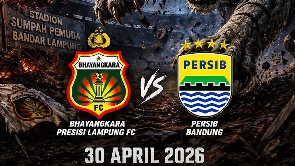 Persib Bandung akan bertandang ke markas Bhayangkara FC di Stadion Sumpah Pemuda dalam laga lanjutan BRI Super League 2025-2026, Kamis (30/4/2026) malam WIB. (Sumber: Instagram @persibbandungfansclub_1933)