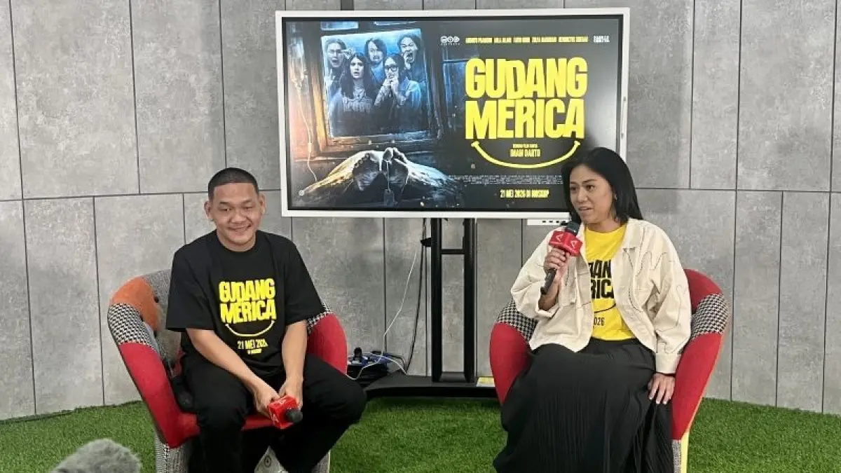 Rizky Inggar (kanan) dan Bonar Manalu (kiri) saat media visit, Selasa (28/4/2026). ANTARA