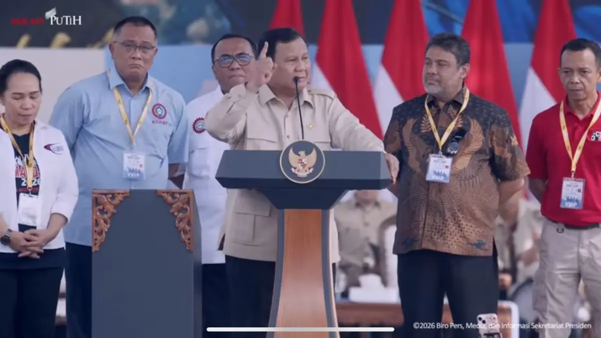 Pidato Prabowo di Hari Buruh