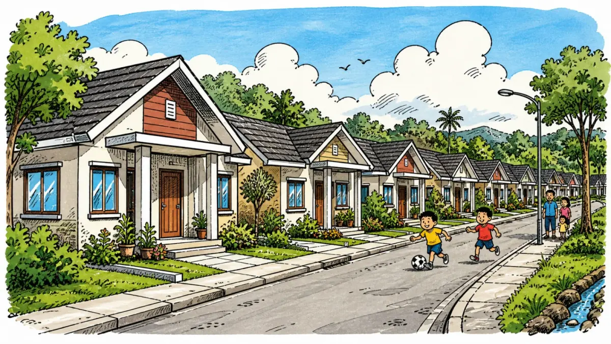 Ilustrasi program pembangunan 3 juta rumah di Kalteng.