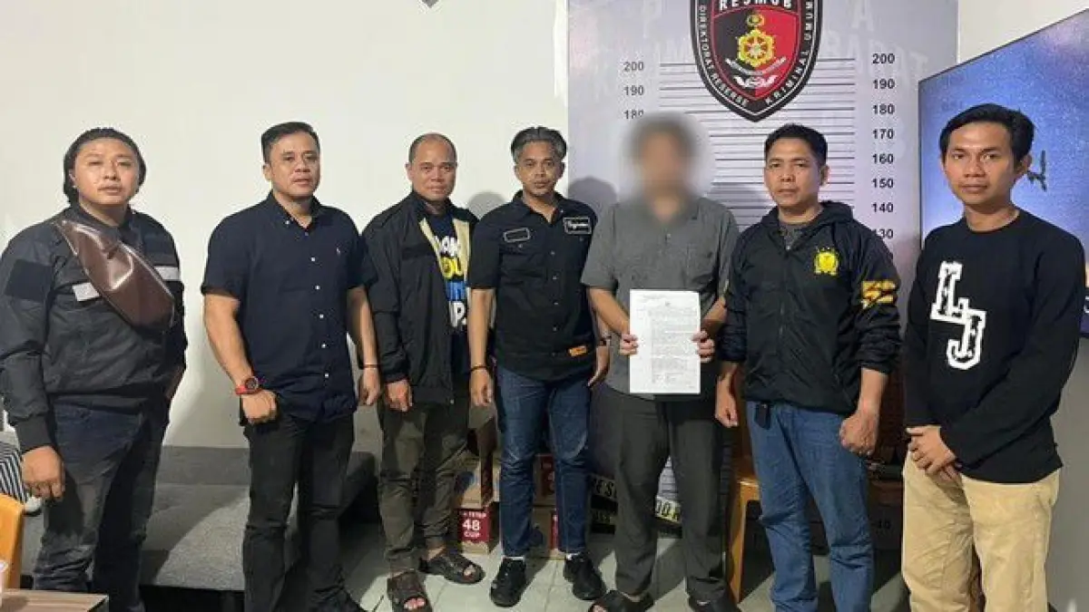 Pelaku pencabulan ditangkap.Humas
