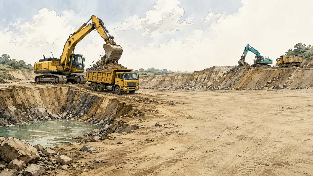 Ilustrasi galian C.