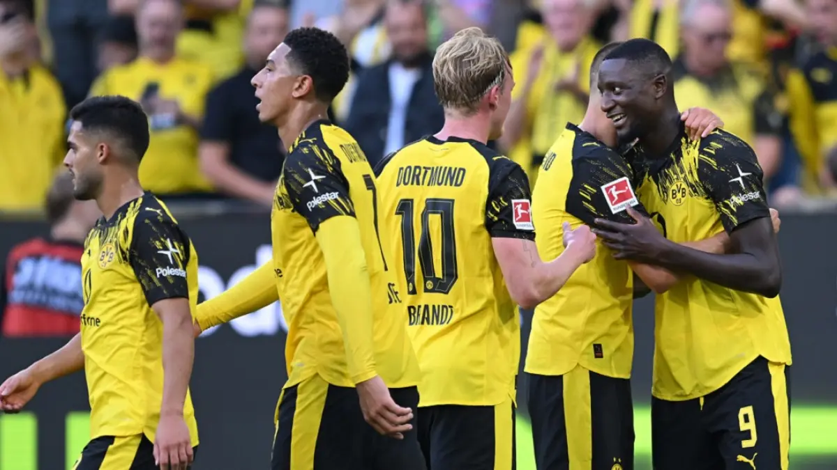 Borussia Dortmund dijadwalkan menjamu Eintracht Frankfurt di Stadion Signal Iduna Park pada pekan ke-33 Bundesliga 2025-2026, Sabtu (9/5/2026) dini hari WIB. (Sumber: Frederic Scheidemann/Getty Images)