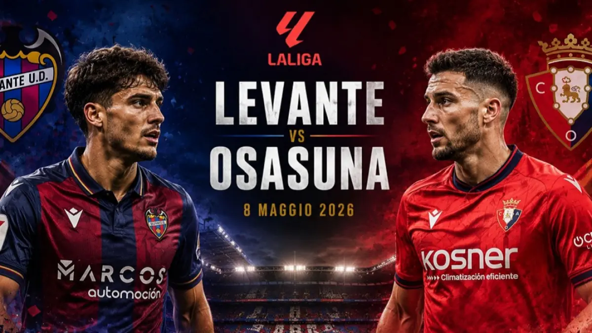 Levante UD bersiap menjajal kekuatan CA Osasuna di Estadio Ciudad de Valencia pada pekan ke-35 lanjutan La Liga 2025-2026, Sabtu (9/5/2026) dini hari WIB. (Sumber: thethaovanhoa.vn)