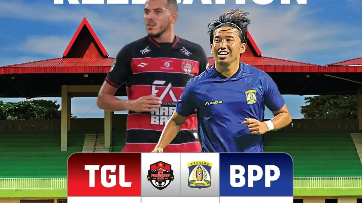 Persekat Tegal dijadwalkan menjamu Persiba Balikpapan dalam laga final playoff degradasi Liga 2 Pegadaian Championship 2025-2026, Jumat (8/5/2026) pukul 15.00 WIB. (Sumber: Instagram @liga2match)