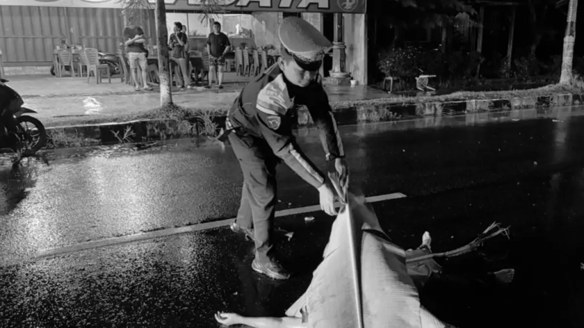 Kecelakaan menewaskan mahasiswi di Jalan Yos Sudarso.Unit Laka Polresta