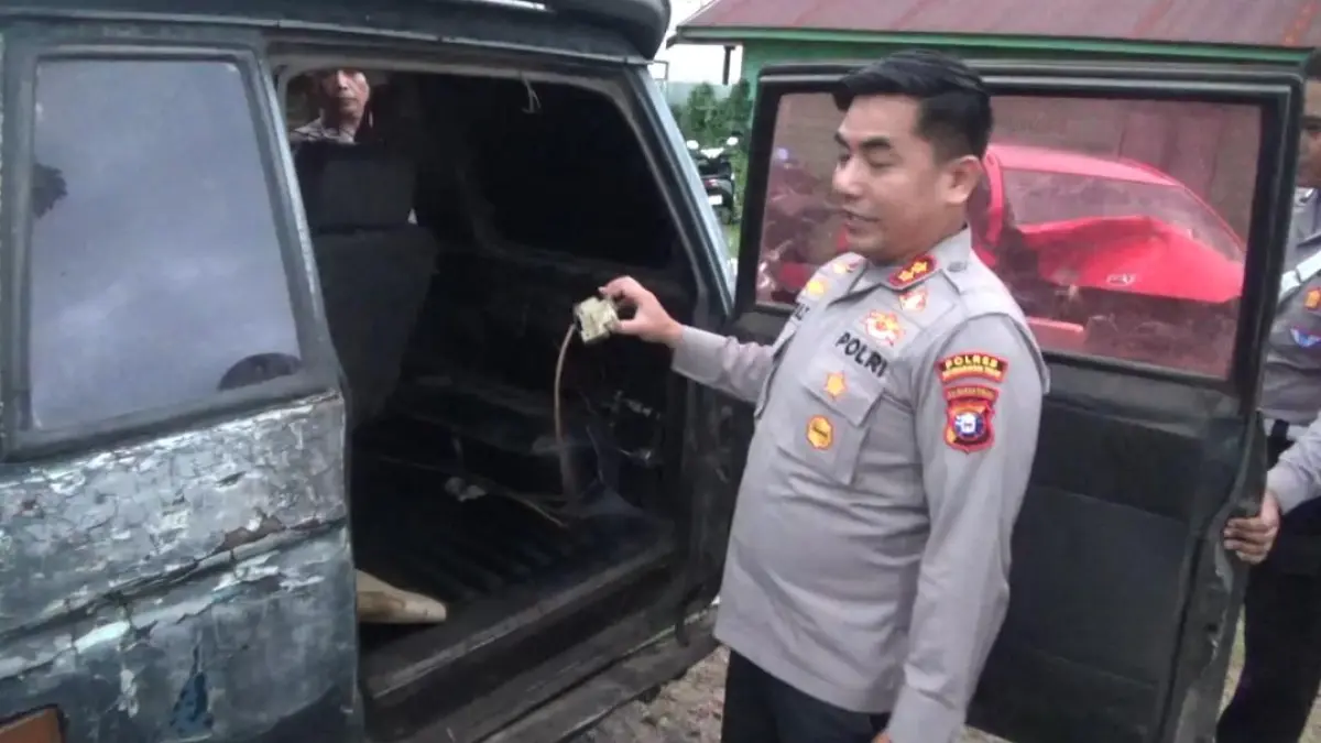 Kendaraan yang diduga dipakai untuk mengangkut BBM subsidi secara ilegal.Humas