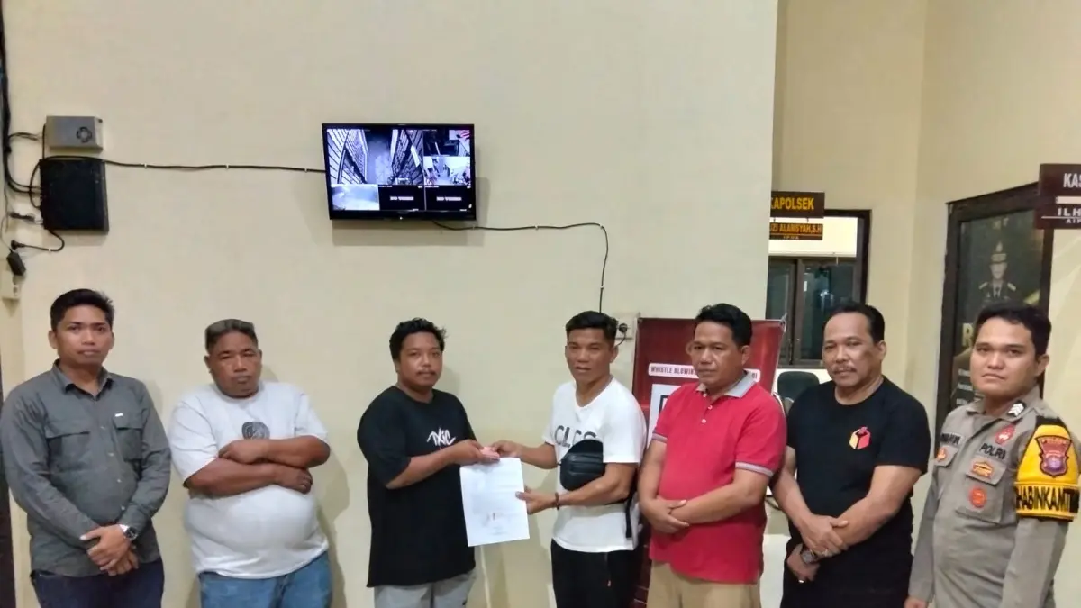 Perseteruan di SPBU Samuda berujung damai.Humas