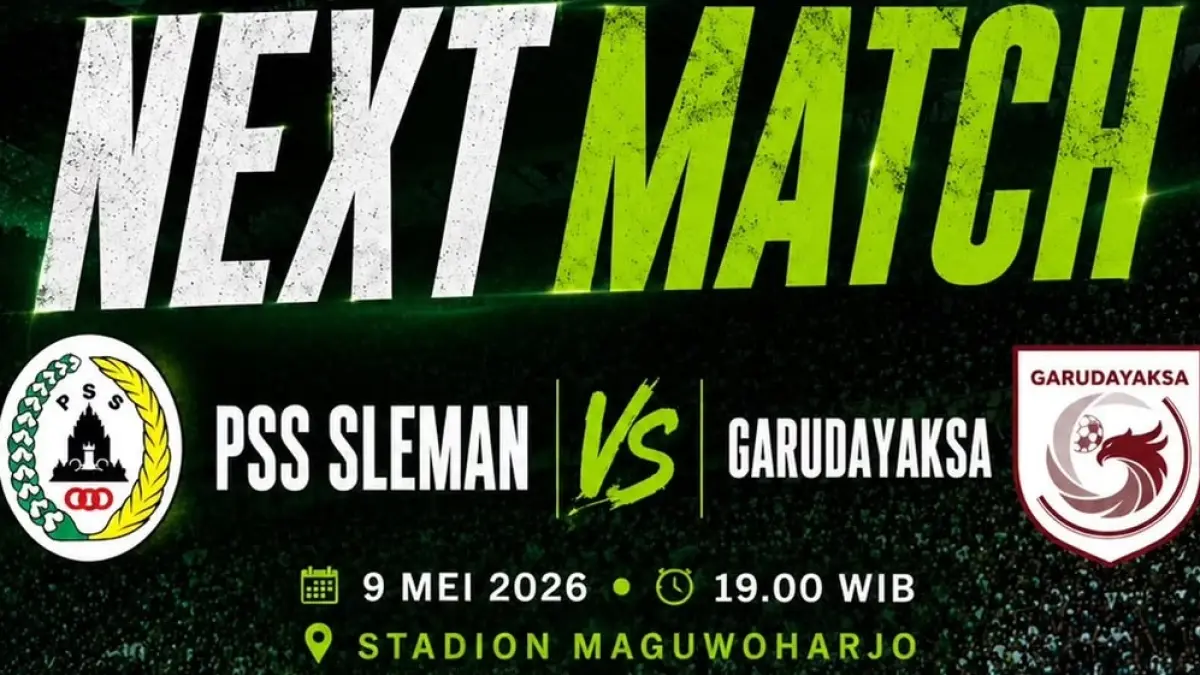 PSS Sleman dijadwalkan menghadapi Garudayaksa FC di Stadion Maguwoharjo pada partai final Liga 2 Pegadaian Championship 2025-2026, Sabtu (9/5/2026) malam WIB. (Sumber: Instagram @1976neverdie dan transferwaton)