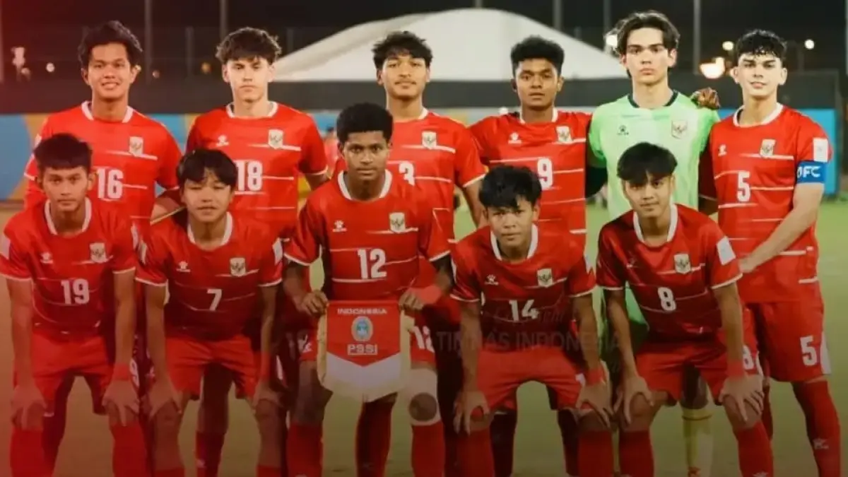 Timnas Indonesia U17 akan berhadapan dengan Timnas Qatar U17 di Lapangan A King Abdullah Sports City Training Stadium, Jeddah pada matchday kedua penyisihan Grup A Piala Asia U17 2026, Sabtu (9/5/2026) malam WIB. (Sumber: Instagram @garudaloverss)