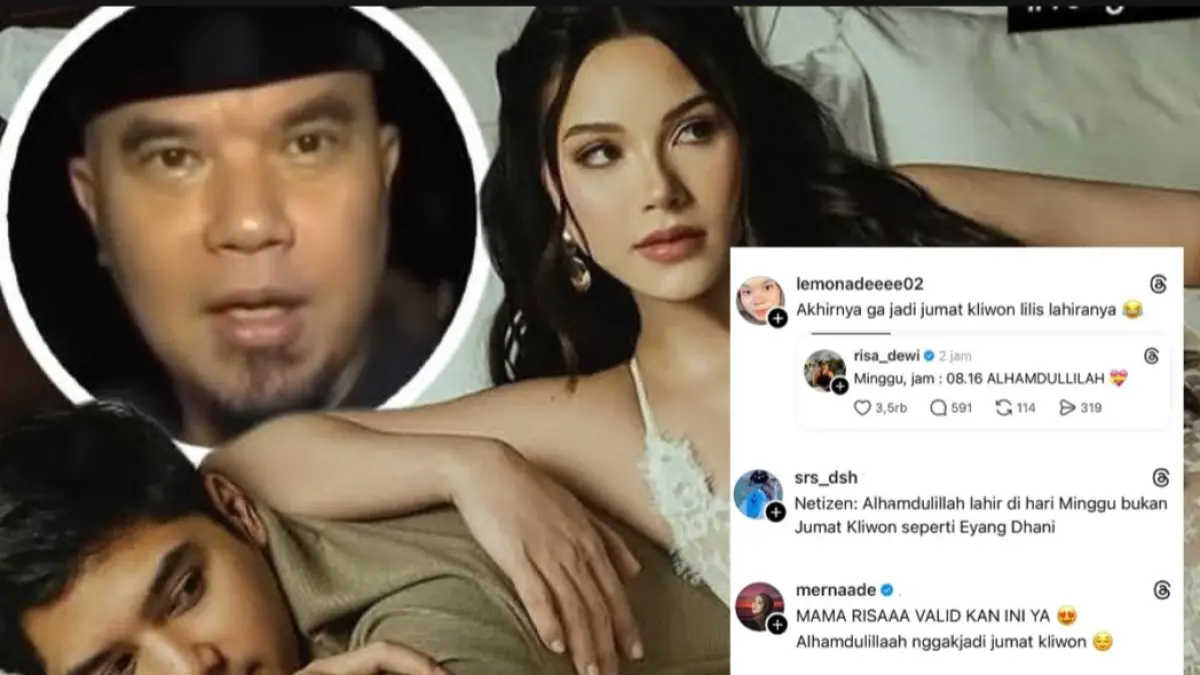 Harapan Ahmad Dhani cucunya lahir Jumat Kliwon gagal terwujud.Instagram/@Folkshitcok