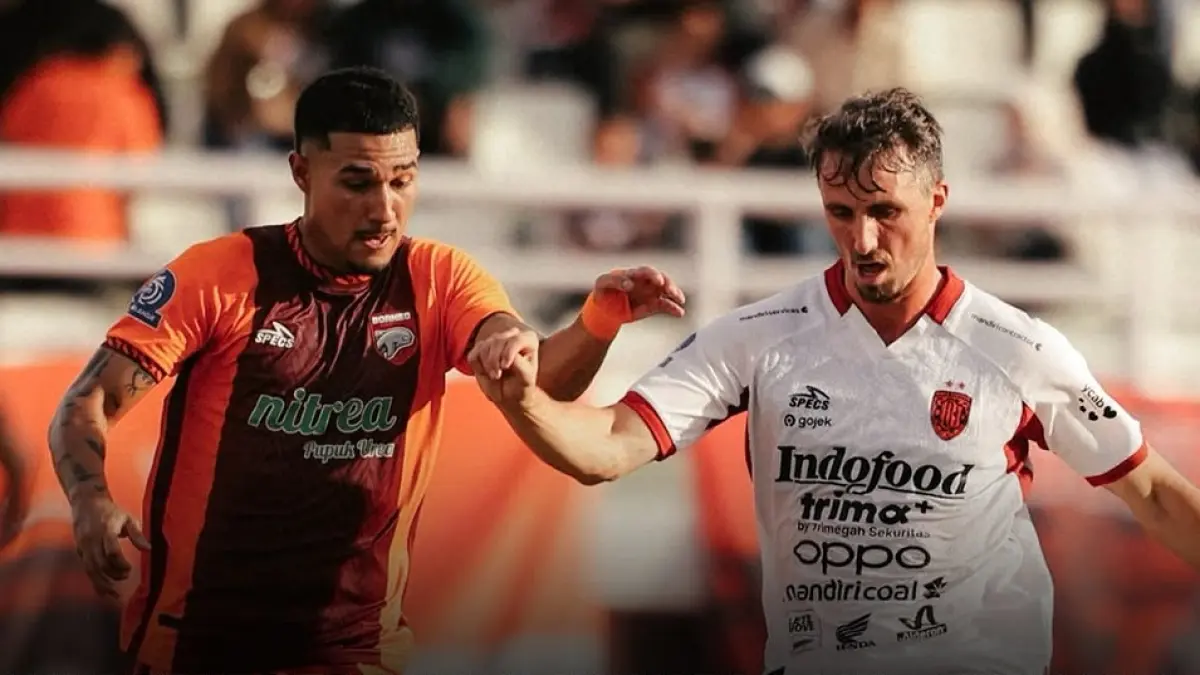 Bali United akan menghadapi laga berat saat menjamu Borneo FC di Stadion Kapten I Wayan Dipta dalam laga lanjutan BRI Super League 2025-2026, Senin (11/5/2026) malam WIB. (Sumber: Instagram @pengamatsepakbola)