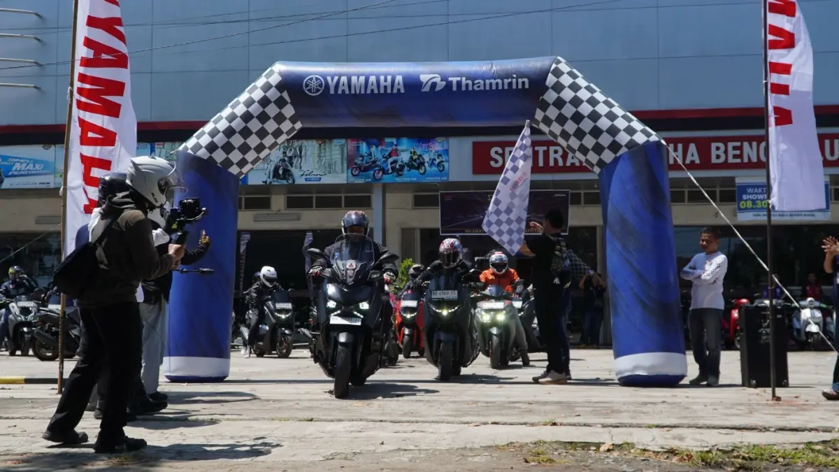 MAXi Tour Boemi Nusantara (MTBN) kembali bersiap melanjutkan perjalanan ikoniknya menyusuri keindahan panorama dan kekayaan alam bumi rafflesia Bengkulu. Yamaha
