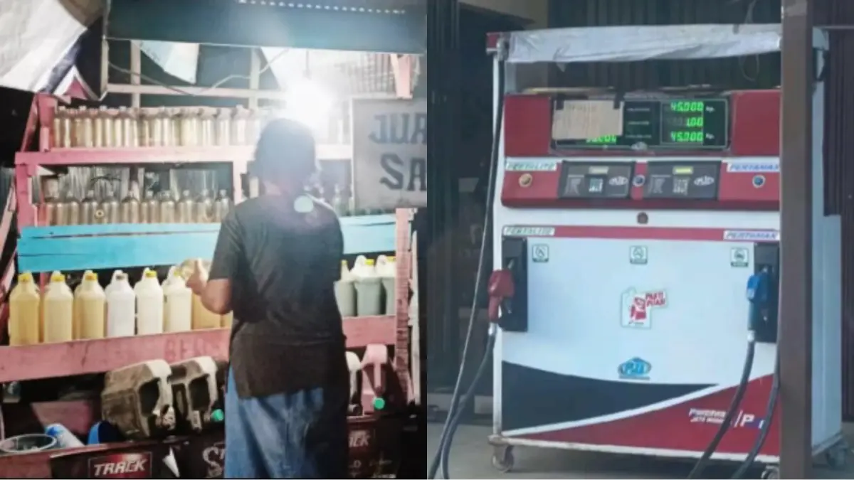 Pengecer BBM di Gunung Mas sempat menjual dengan harga Rp45 ribu/ liter. Warga&nbsp;
