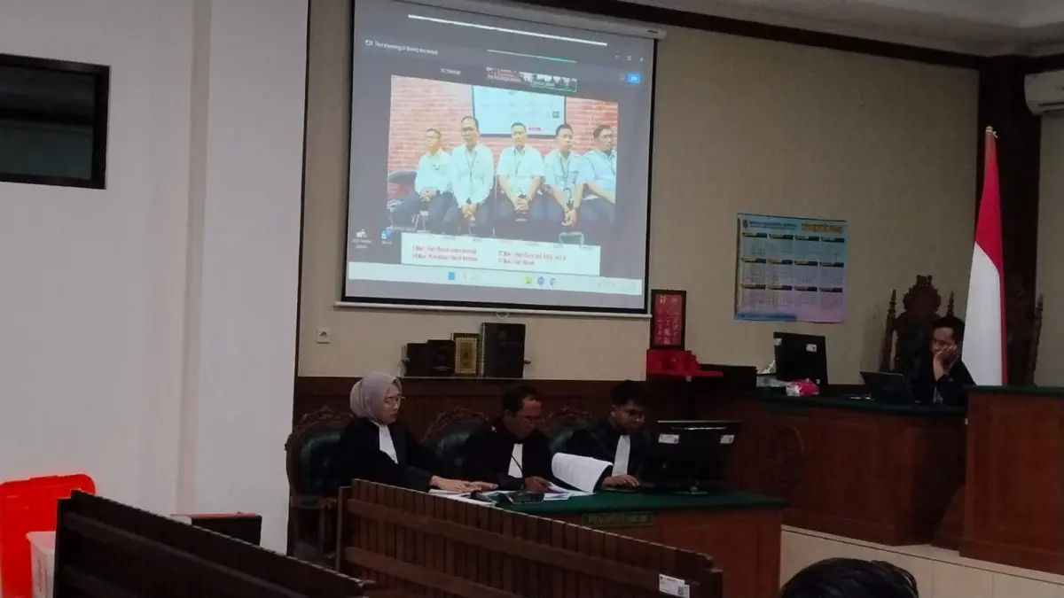Sidang kasus dugaan korupsi Disnakertrans Kapuas.Jaya/Kalteng Pos
