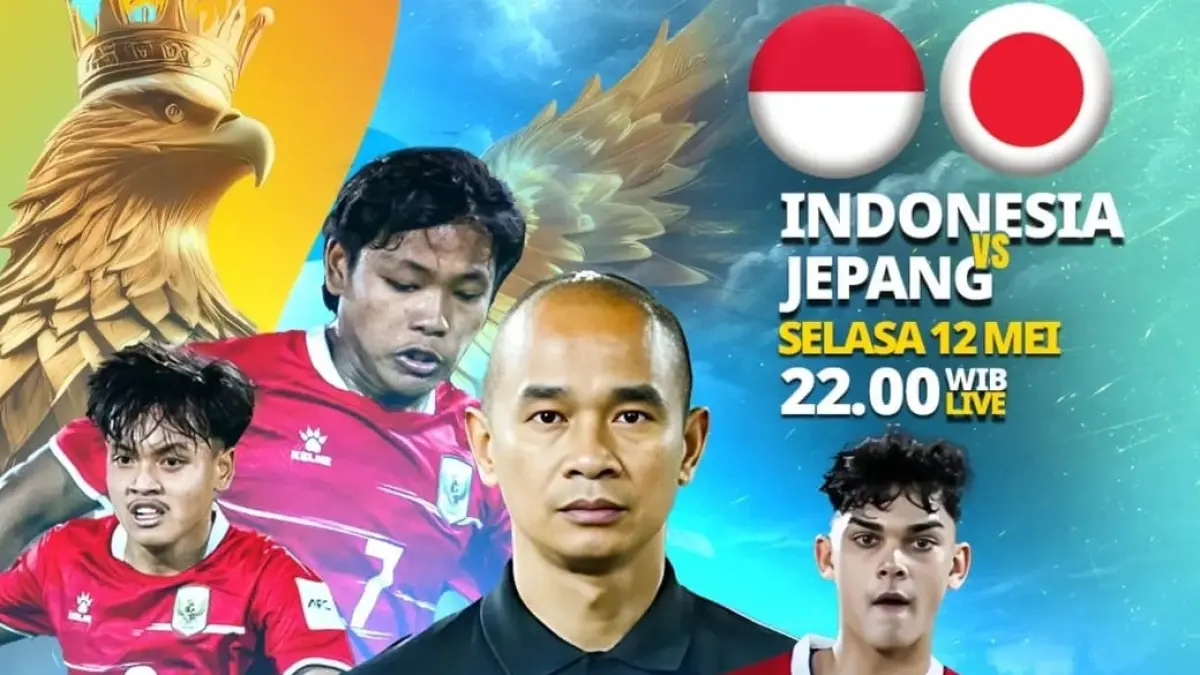 Timnas Indonesia U17 dijadwalkan menghadapi Timnas Jepang U17 di King Abdullah Sports City Training Stadium pada matchday ketiga penyisihan Grup B Piala Asia U17 2026, Selasa (12/5/2026) malam WIB. (Sumber: Instagram @rctisports)