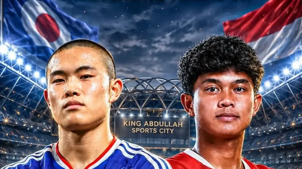 Timnas Indonesia U17 dijadwalkan menghadapi Timnas Jepang U17 di King Abdullah Sports City Training Stadium pada matchday ketiga penyisihan Grup B Piala Asia U17 2026, Selasa (12/5/2026) malam WIB. (Sumber: Instagram @siaranpilihan)