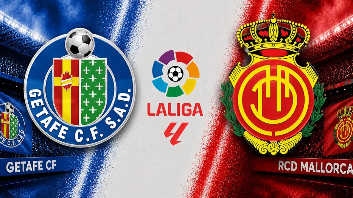 Getafe dijadwalkan menjamu Real Mallorca di Stadion Alfonso Perez pada pekan ke-36 lanjutan La Liga 2025-2026, Kamis (14/5/2026) dini hari WIB. (Sumber: sportpredicthub.com)