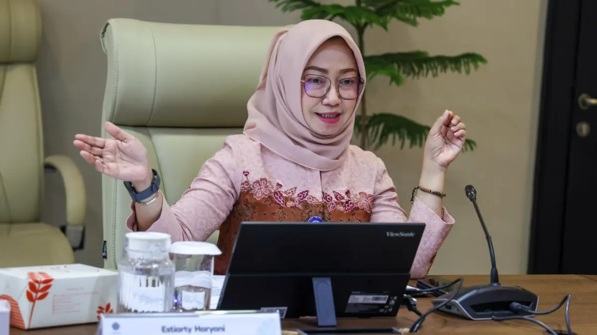 Plt Direktur Jenderal Binapenta dan PKK Kemnaker, Estiarty Haryani soal TKM Pemula 2026.Humas