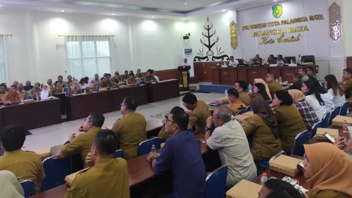 Wakil Wali Kota Palangka Raya, Achmad Zaini membuka Rapat Koordinasi Tim GTRA. Ilham/Kalteng Pos