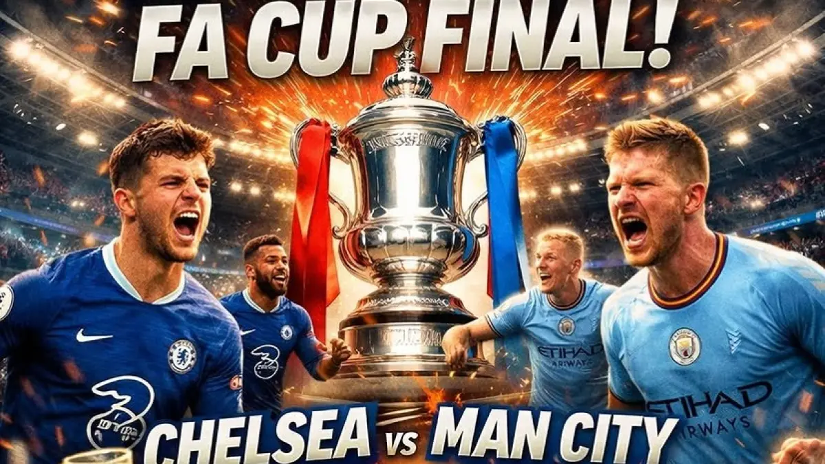 Chelsea dan Manchester City akan saling bertarung memperebutkan trofi Piala FA 2025 dalam laga yang digelar di Stadion Wembley, Sabtu (16/5/2026) malam WIB. (Sumber: Instagram @thegeorgetapps)