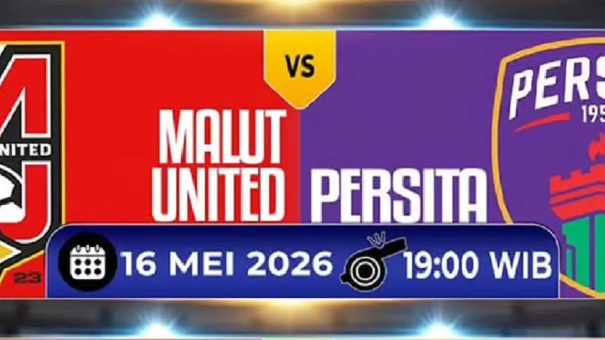 Malut United bersiap menjajal kekuatan Persita Tangerang di Stadion Gelora Kie Raha, Ternate pada pekan ke-33 BRI Super League 2025-2026, Sabtu (16/5/2026) malam WIB. (Sumber: Instagram @timnasgoal)