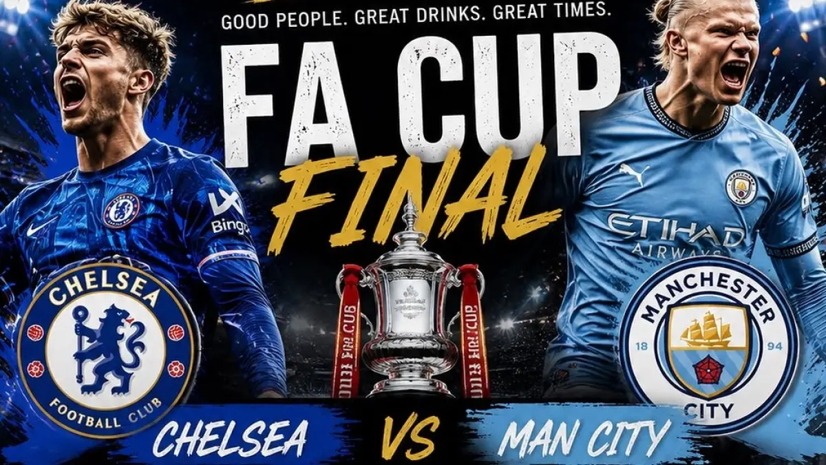 Partai Final Piala FA 2025-2026 akan menyajikan duel sengit antara Chelsea dan Manchester City yang digelar di Stadion Wembley, Sabtu (16/5/2026) malam WIB. (Sumber: Instagram @kindregardsct)