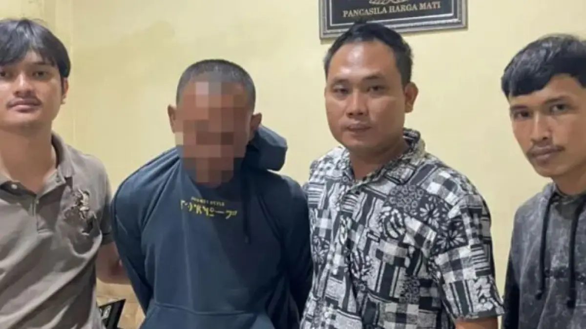 Pelaku pencabulan anak kandung ditangkap.