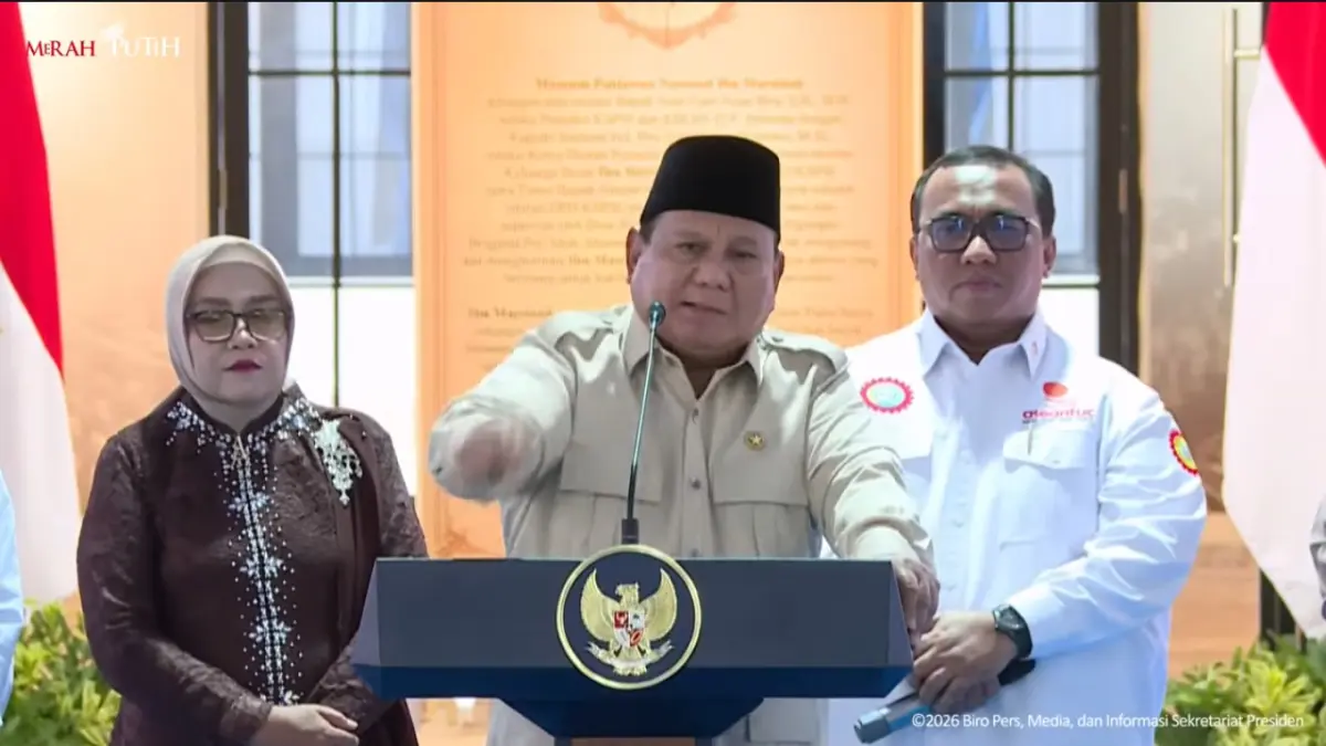 Prabowo beri pesan ke aparat jangan tindas rakyat.YouTube