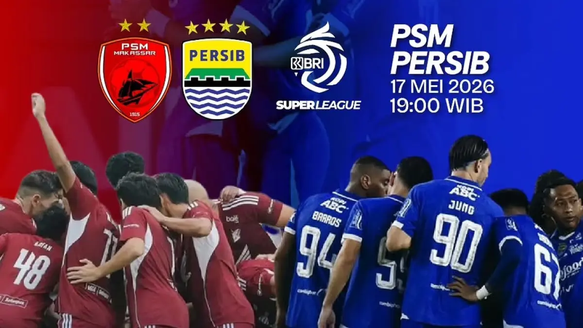 PSM Makassar dan Persib Bandung akan saling bentrok di Stadion B.J. Habibie pada pekan ke-33 lanjutan BRI Super League 2025-2026, Minggu (17/5/2026) malam WIB. (Sumber: Instagram @rumahkokopi)