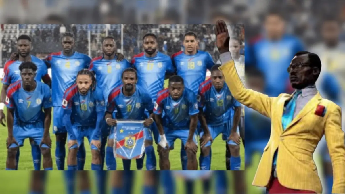 Skuad DR Kongo dan suporter ikonik Lumumba. FIFA
