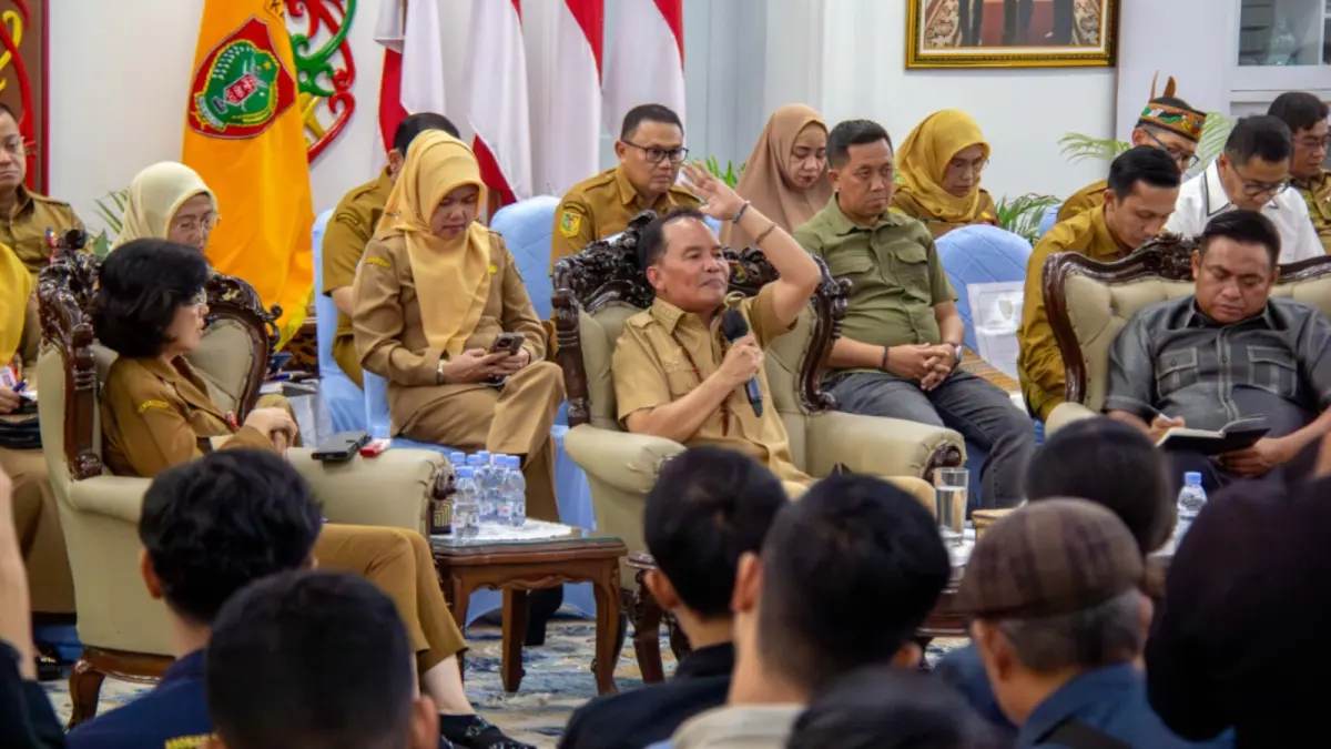 Gubernur Agustiar Sabran soal jalur biru yang jadi perbincangan. Arief Prathama/Kalteng Pos