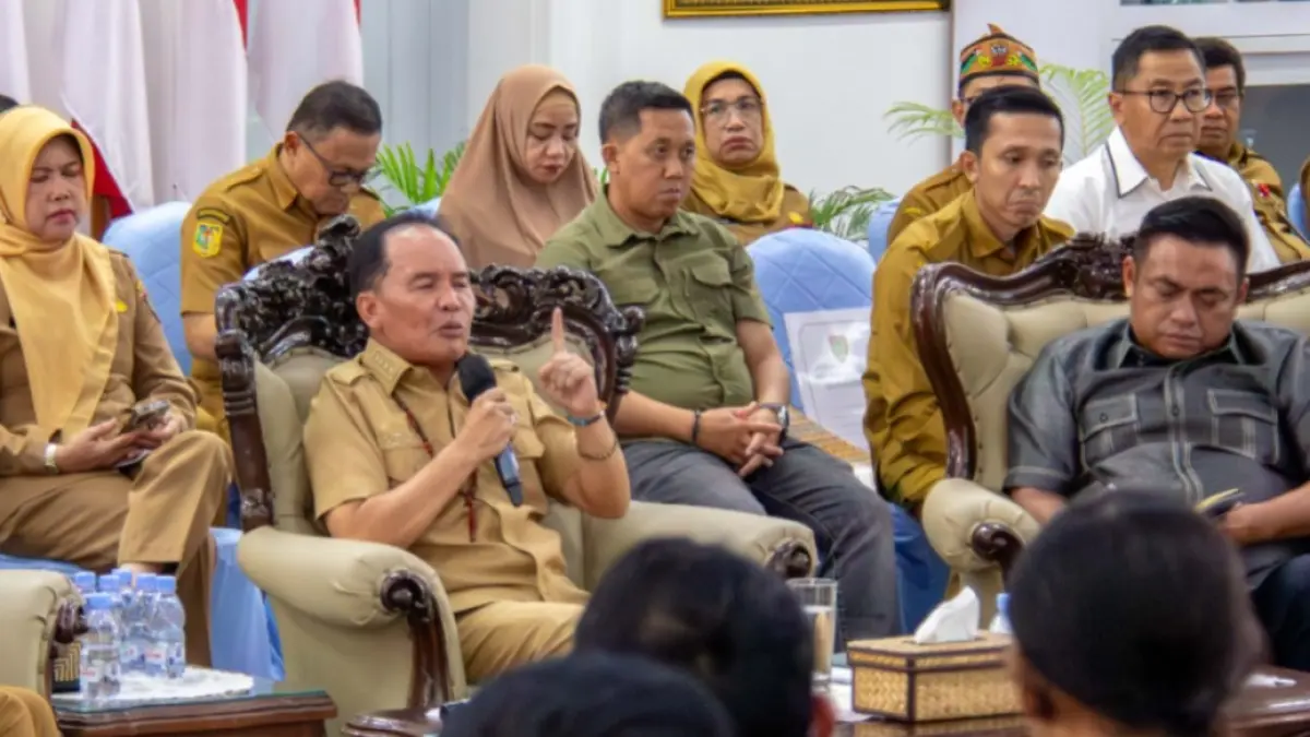 Gubernur Agustiar Sabran soal jalur biru yang jadi perbincangan. Arief Prathama/Kalteng Pos