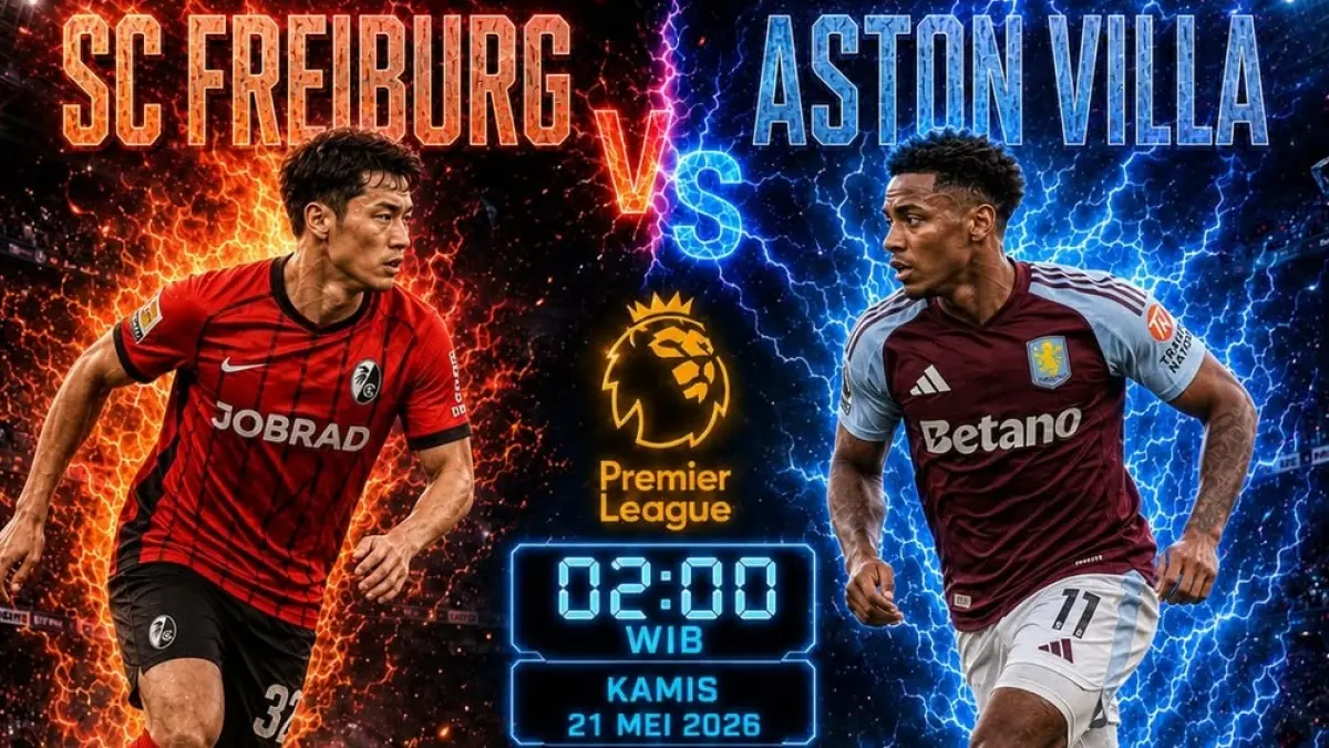 SC Freiburg akan menjajal kekuatan wakil Inggris, Aston Villa, di Stadion Tupras, Istanbul pada partai final UEFA Europa League 2025-2026, Kamis (21/5/2026) dini hari WIB. (Sumber: Instagram @panentv.rumahbola)