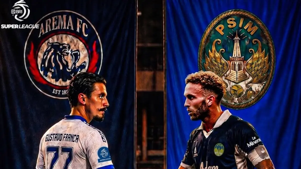 Arema FC bersiap menjamu PSIM Yogyakarta di Stadion Kanjuruhan pada pekan terakhir BRI Super League 2025-2026, Jumat (22/5/2026) sore WIB. (Sumber: Instagram @aremafcofficial) 