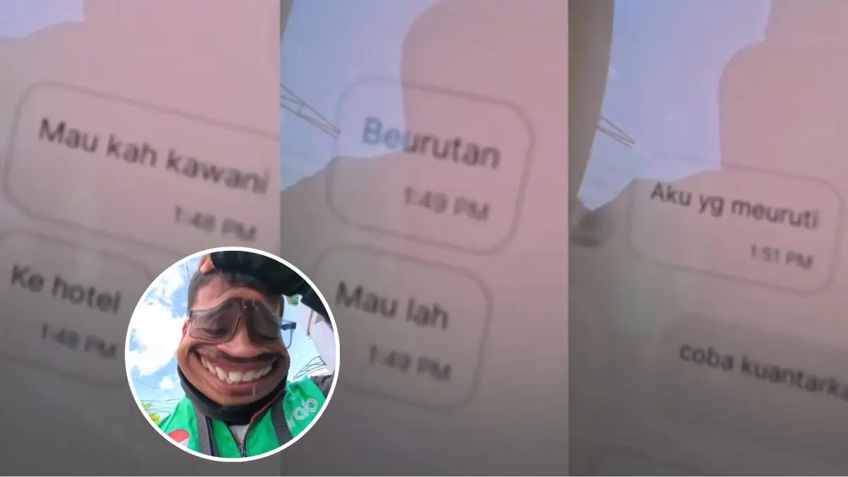 Curhat ojol diajak cekin di hotel sama boti. Instagram/@folkkalteng