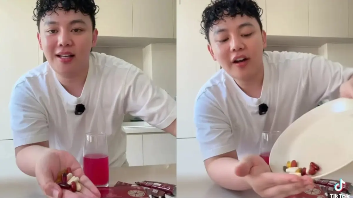 Seleb Tiktok Reizuka Ari konsumsi suplemen berlebih.