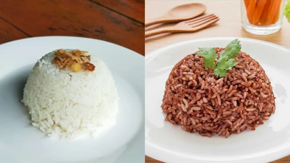 Nasi putih vs nasi merah