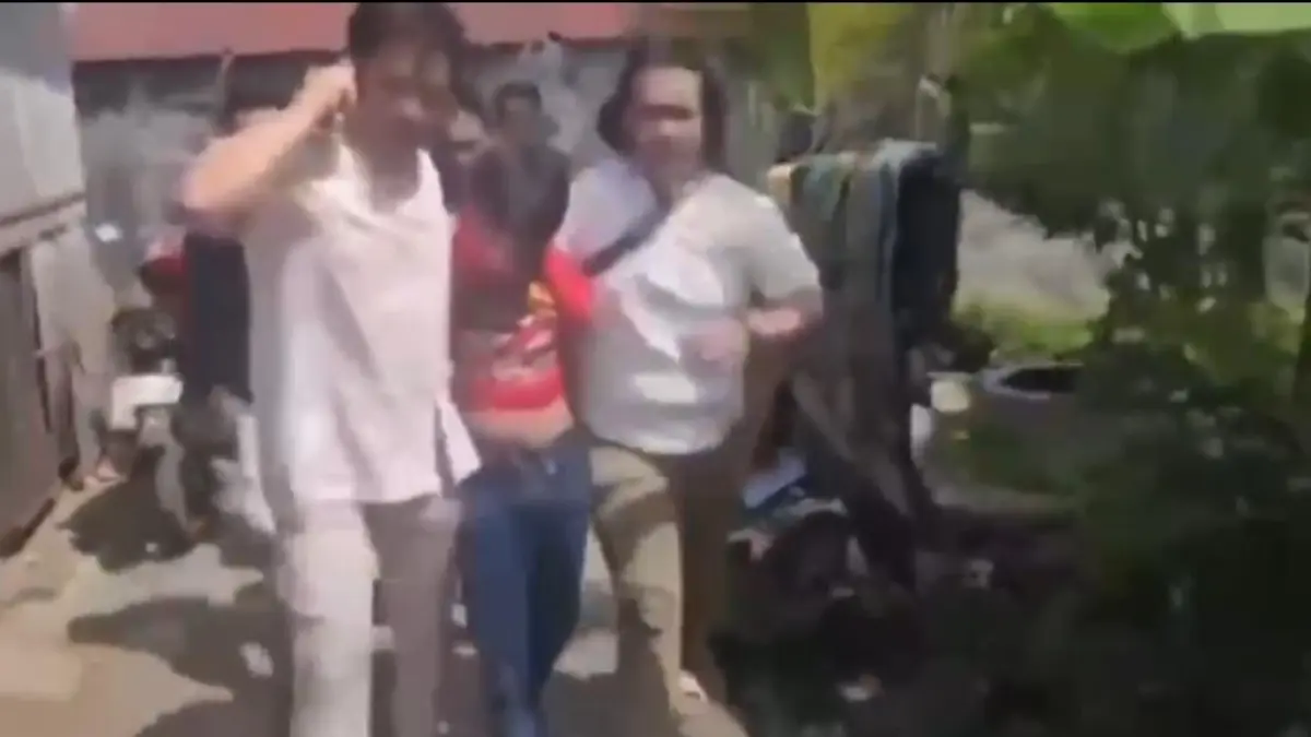 Pelaku pembunuhan diamankan polisi.(Facebook)
