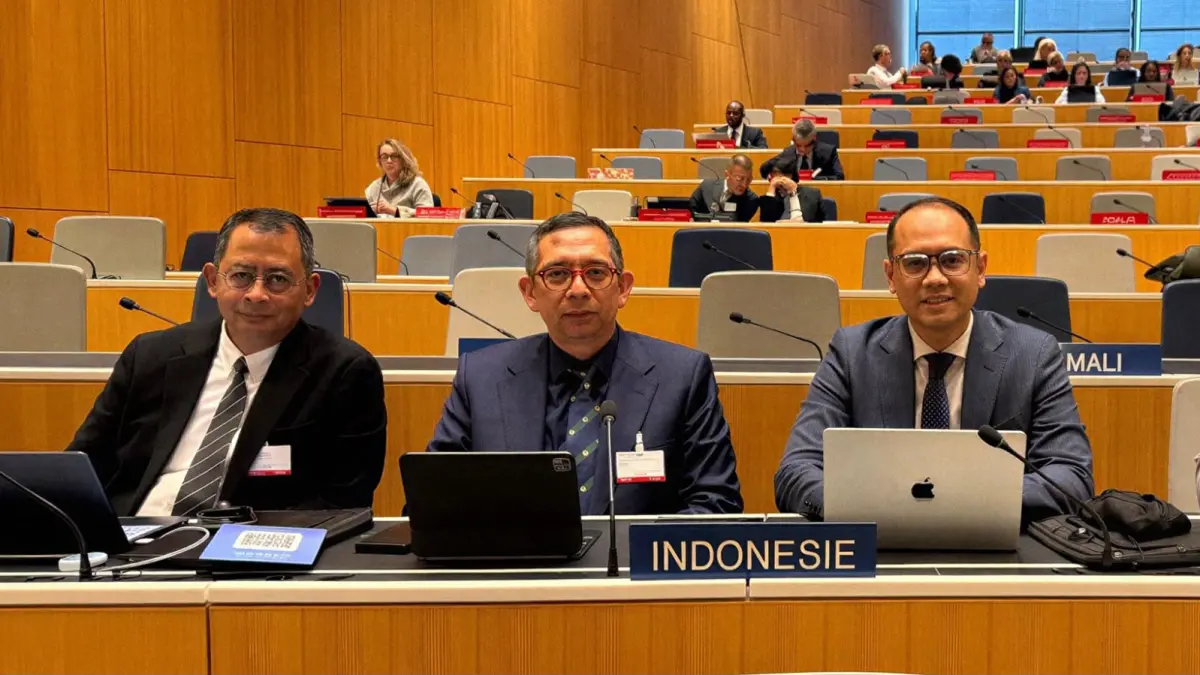 Perwakilan Indonesia di sidang Tetap Komite Hak Cipta dan Hak Terkait.(Humas)
